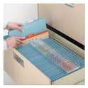 Smead 6-Section Pressboard Top Tab Pocket Classification Folders, 6 SafeSHIELD Fasteners, 2 Dividers, Legal Size, Blue, 10/Box (19081)