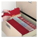Smead Top Tab Classification Folders, Six SafeSHIELD Fasteners, 2" Expansion, 2 Dividers, Letter Size, Red Exterior, 10/Box (14003)