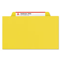 Smead Eight-Section Pressboard Top Tab Classification Folders, Eight SafeSHIELD Fasteners, 3 Dividers, Letter Size, Yellow, 10/Box (14098)