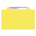 Smead Top Tab Classification Folders, Six SafeSHIELD Fasteners, 2" Expansion, 2 Dividers, Letter Size, Yellow Exterior, 10/Box (14004)