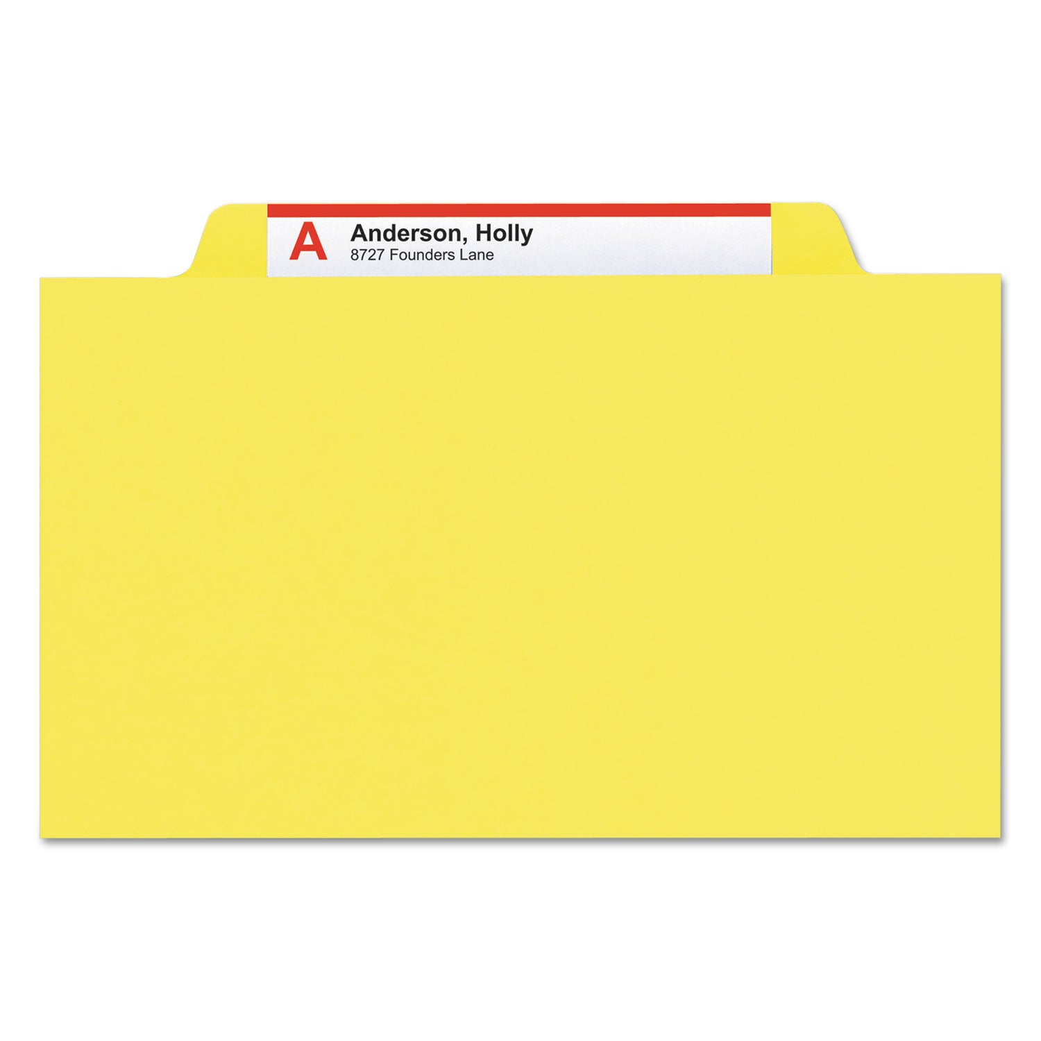 Smead Top Tab Classification Folders, Six SafeSHIELD Fasteners, 2" Expansion, 2 Dividers, Letter Size, Yellow Exterior, 10/Box (14004)