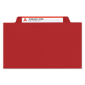 Smead Top Tab Classification Folders, Six SafeSHIELD Fasteners, 2" Expansion, 2 Dividers, Letter Size, Red Exterior, 10/Box (14003)