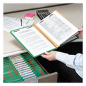 Smead Eight-Section Pressboard Top Tab Classification Folders, Eight SafeSHIELD Fasteners, 3 Dividers, Legal Size, Green, 10/Box (19097)