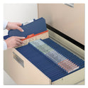 Smead Four-Section Pressboard Top Tab Classification Folders, Four SafeSHIELD Fasteners, 1 Divider, Legal Size, Dark Blue, 10/Box (18732)