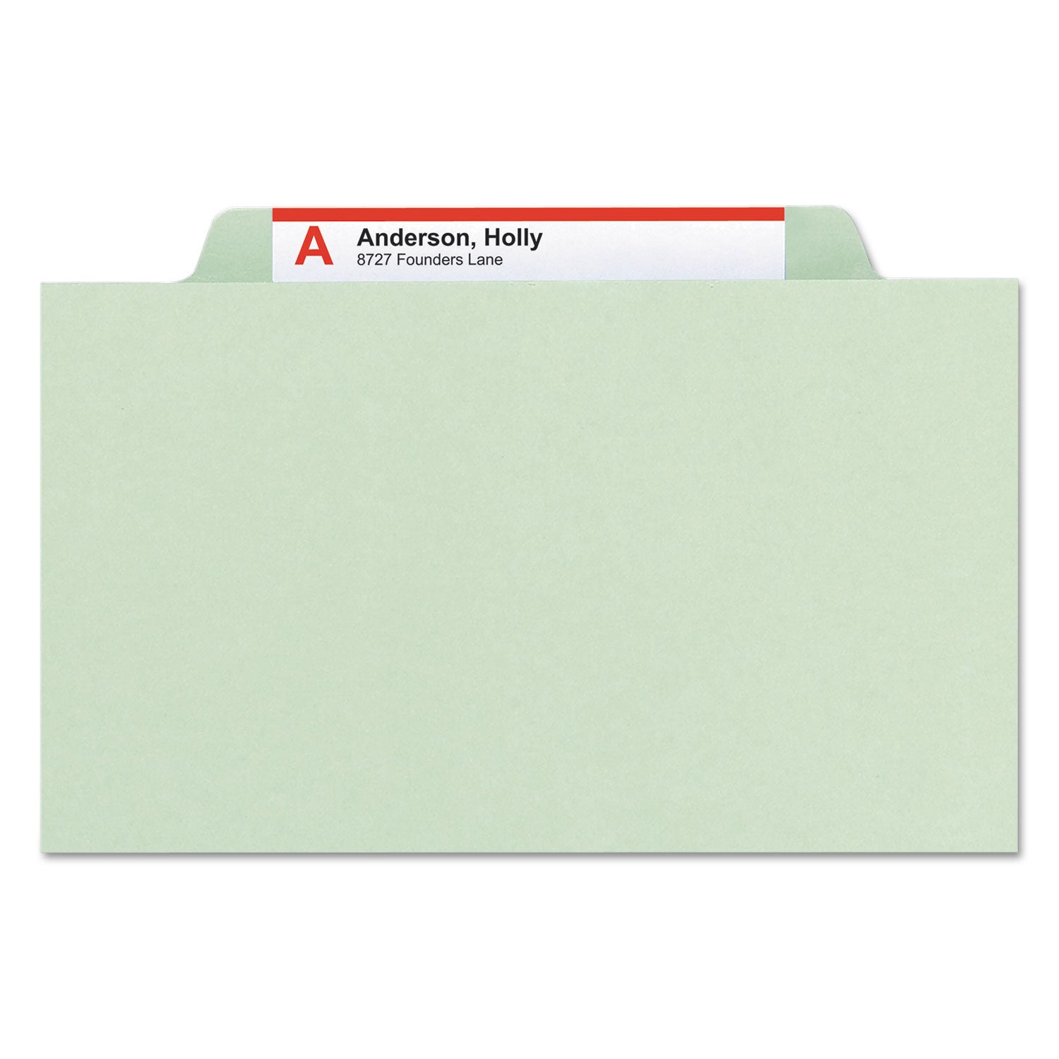 Smead Pressboard Classification Folders, Eight SafeSHIELD Fasteners, 2/5-Cut Tabs, 3 Dividers, Legal Size, Gray-Green, 10/Box (19091)