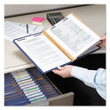Smead Eight-Section Pressboard Top Tab Classification Folders, 8 SafeSHIELD Fasteners, 3 Dividers, Legal Size, Dark Blue, 10/Box (19096)