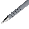 Paper Mate FlexGrip Ultra Recycled Ballpoint Pen, Stick, Fine 0.8 mm, Black Ink, Gray Barrel, Dozen (9680131)