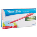 Paper Mate FlexGrip Ultra Recycled Ballpoint Pen, Stick, Medium 1 mm, Red Ink, Red Barrel, Dozen (9620131)