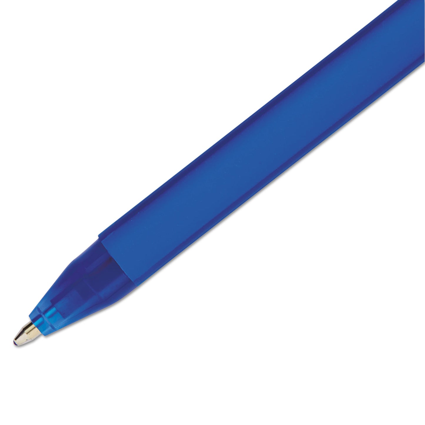 Paper Mate ComfortMate Ultra Ballpoint Pen, Stick, Medium 1 mm, Blue Ink, Blue Barrel, Dozen (6110187)