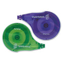 Paper Mate DryLine Correction Tape, Non-Refillable, Green/Purple Applicators, 0.17" x 472", 10/Pack (6137406)