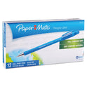 Paper Mate FlexGrip Ultra Recycled Ballpoint Pen, Stick, Medium 1 mm, Blue Ink, Blue Barrel, Dozen (9610131)