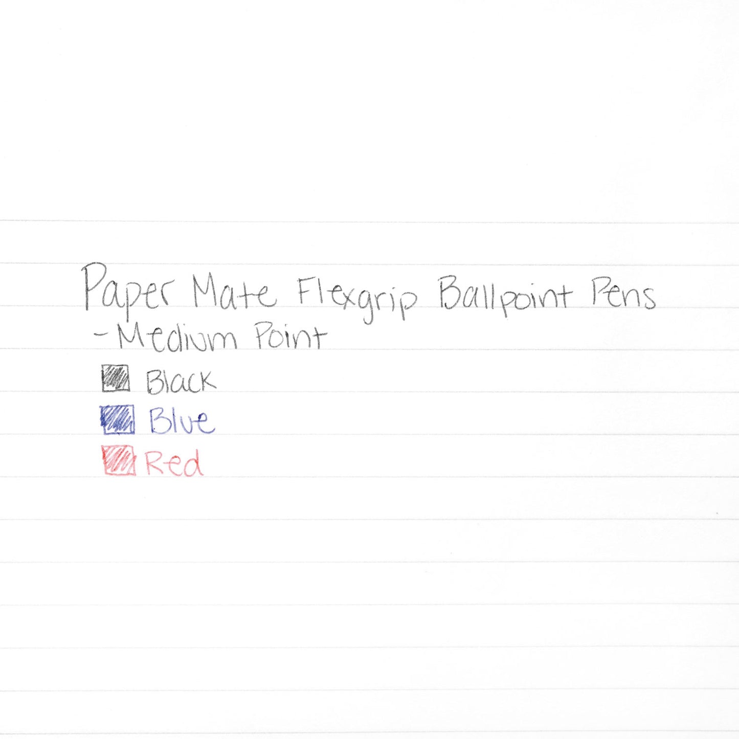 Paper Mate FlexGrip Ultra Recycled Ballpoint Pen, Stick, Medium 1 mm, Red Ink, Red Barrel, Dozen (9620131)