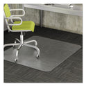 Deflecto DuraMat Moderate Use Chair Mat, Low Pile Carpet, Flat, 36 x 48, Lipped, Clear (CM13113)