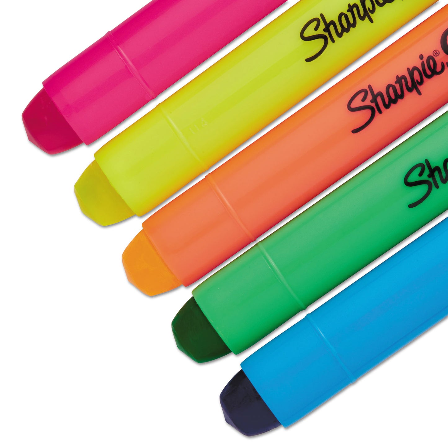 Sharpie Gel Highlighters, Assorted Ink Colors, Bullet Tip, Assorted Barrel Colors, 5/Set (1803277)