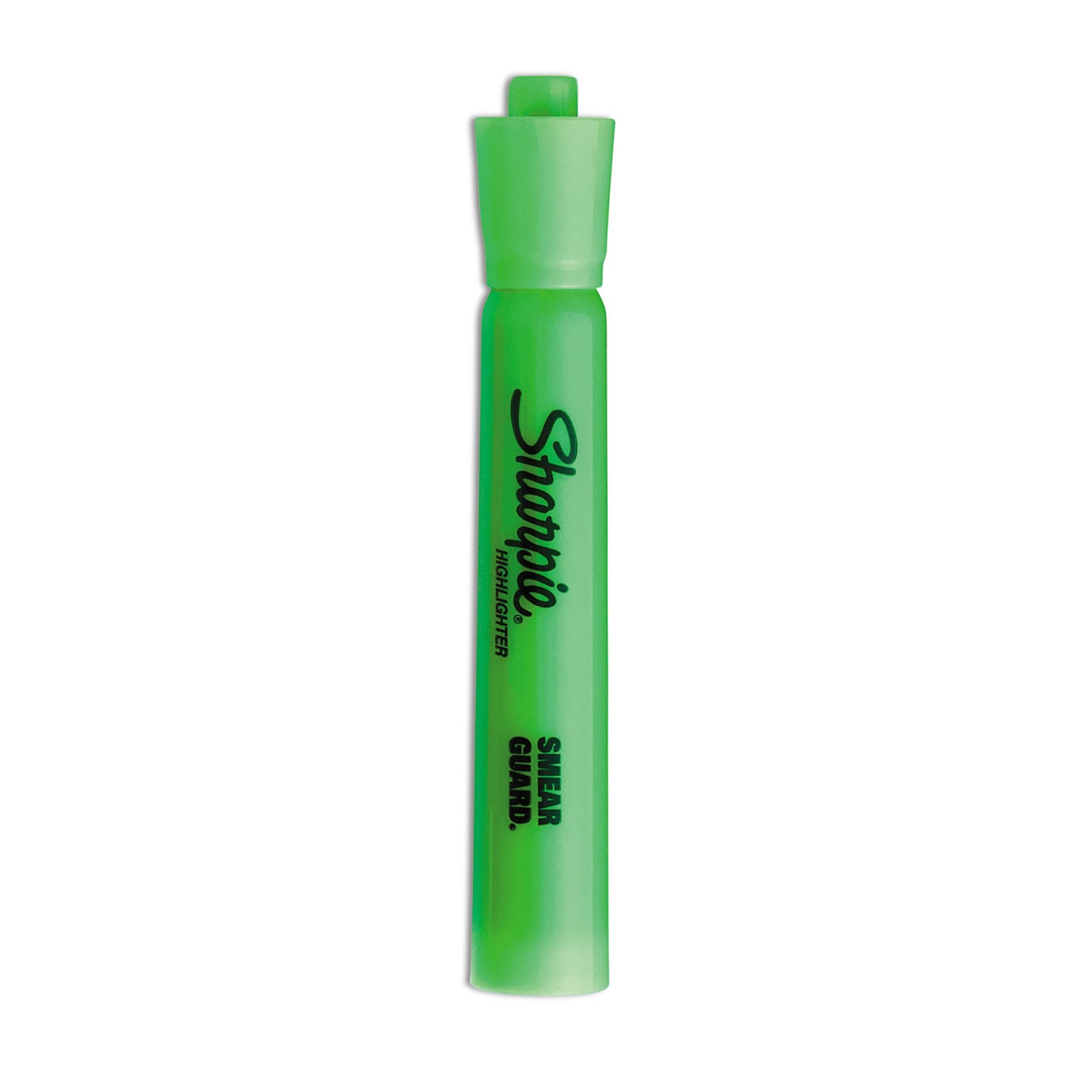 Sharpie Tank Style Highlighters, Fluorescent Green Ink, Chisel Tip, Green Barrel, Dozen (25026B)