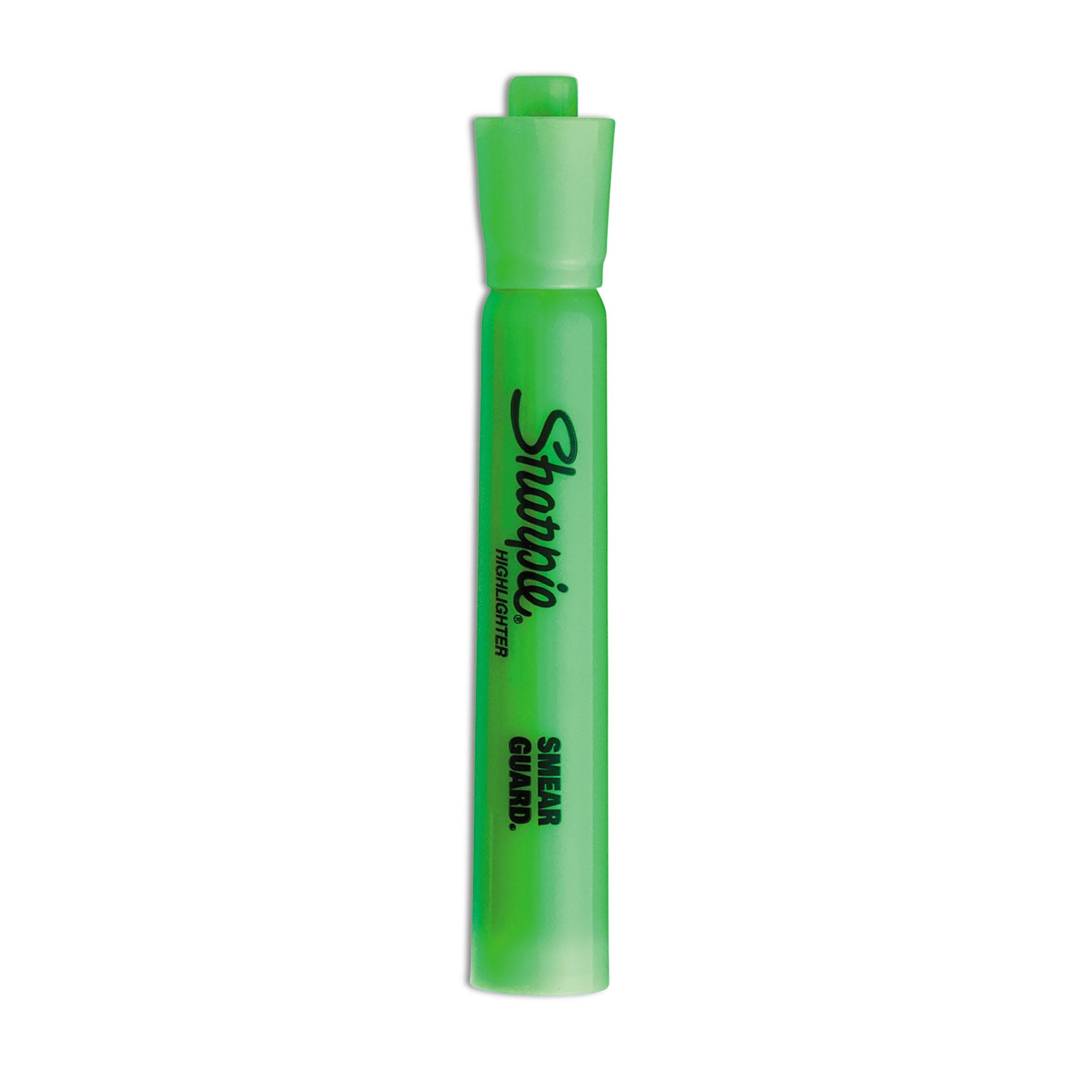Sharpie Tank Style Highlighters, Fluorescent Green Ink, Chisel Tip, Green Barrel, Dozen (25026B)