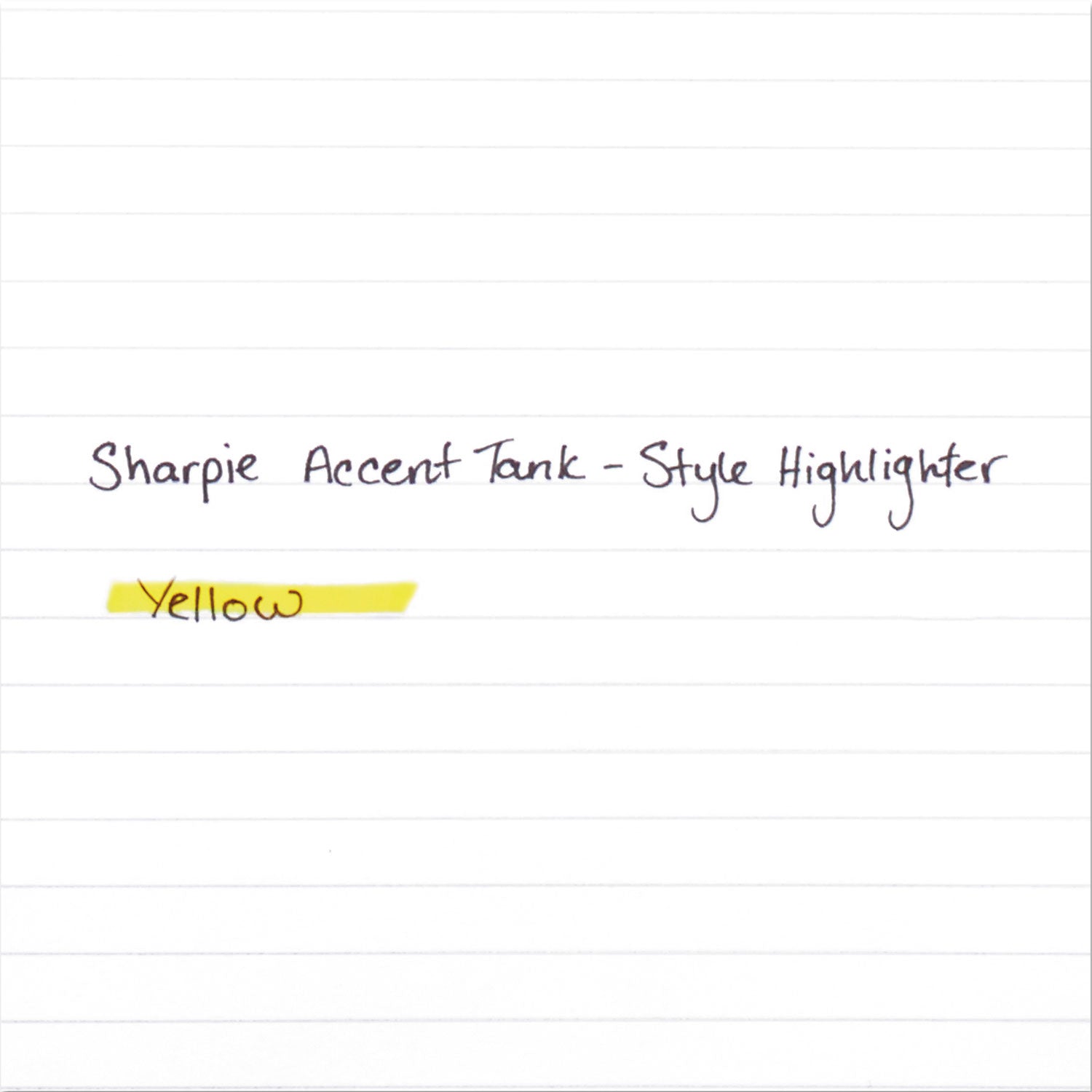Sharpie Tank Style Highlighters, Yellow Ink, Chisel Tip, Yellow Barrel, Dozen (25005)