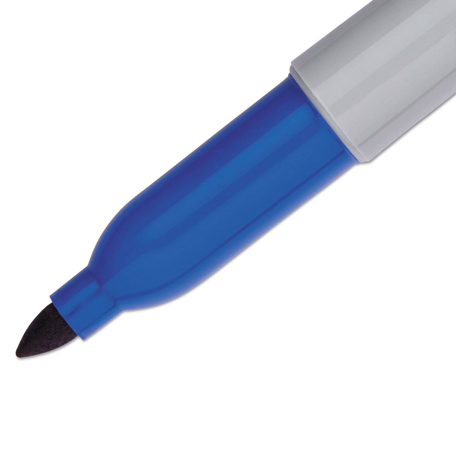 Sharpie Fine Tip Permanent Marker, Fine Bullet Tip, Blue, Dozen (30003B)