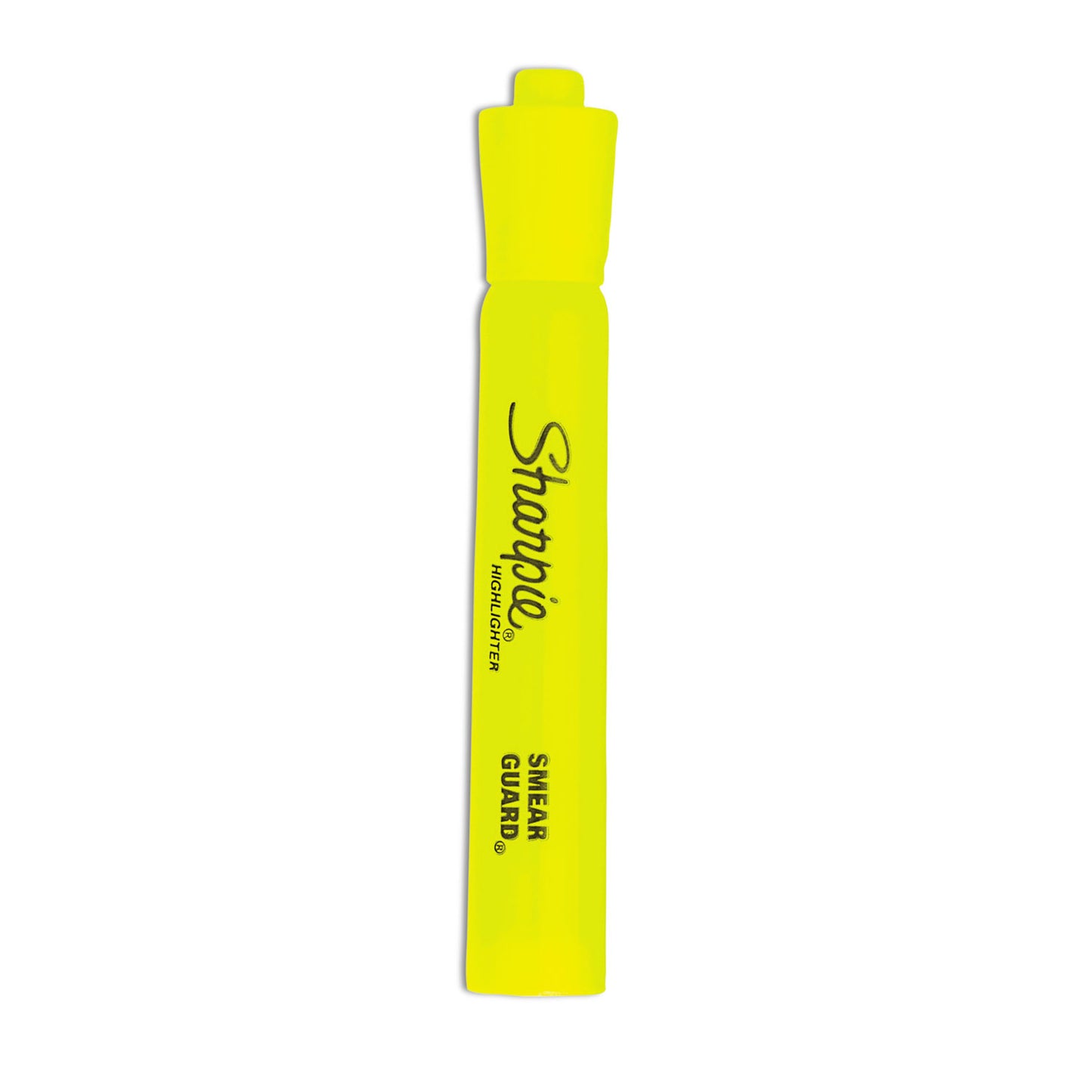 Sharpie Tank Style Highlighters, Fluorescent Yellow Ink, Chisel Tip, Yellow Barrel, Dozen (25025B)