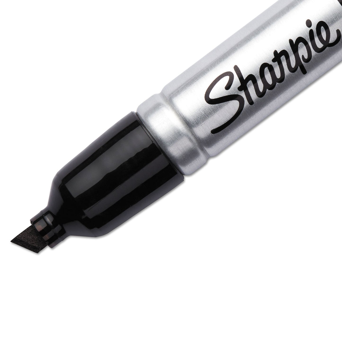 Sharpie King Size Permanent Marker, Broad Chisel Tip, Black, 4/Pack (15661PP)