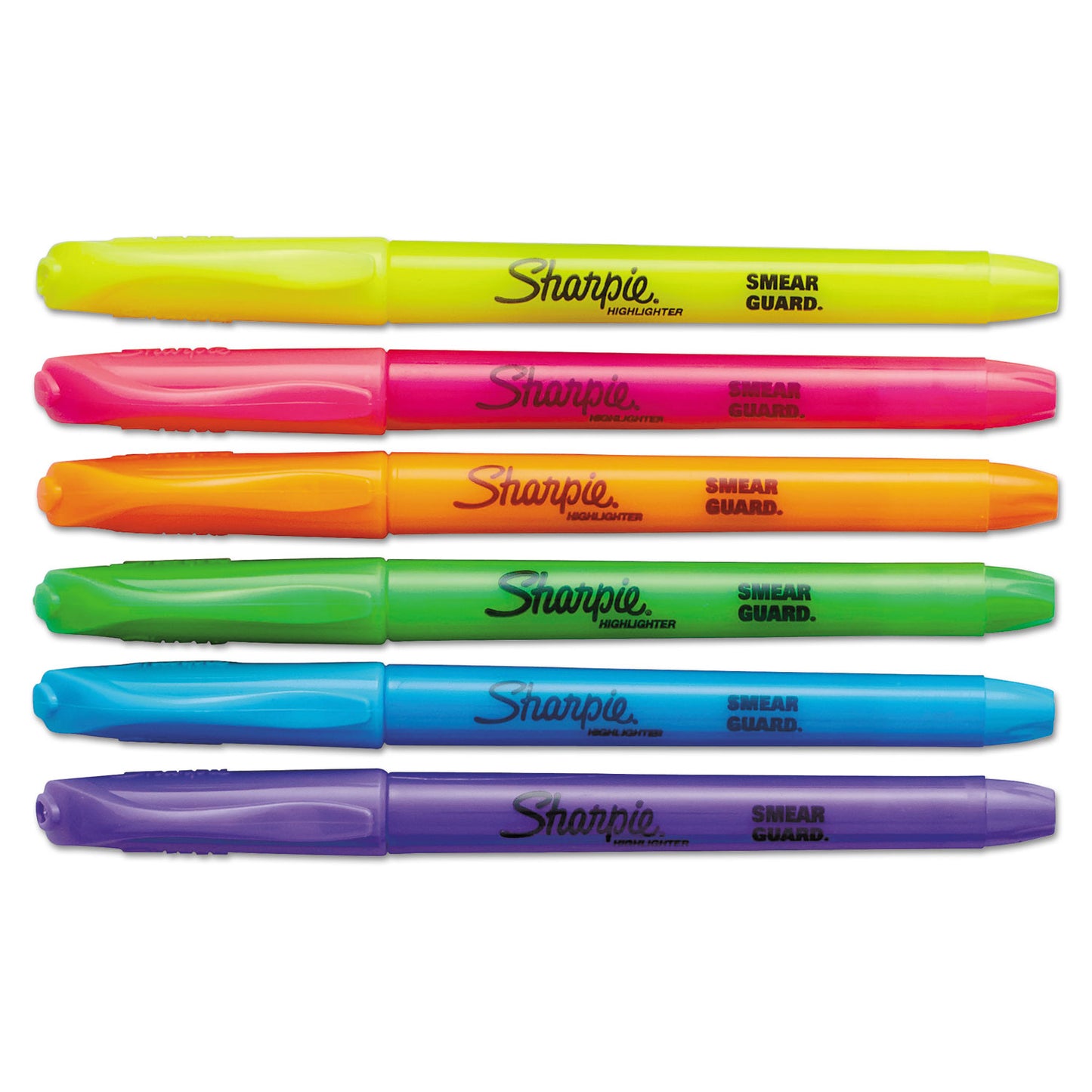 Sharpie Pocket Style Highlighters, Assorted Ink Colors, Chisel Tip, Assorted Barrel Colors, Dozen (27145)