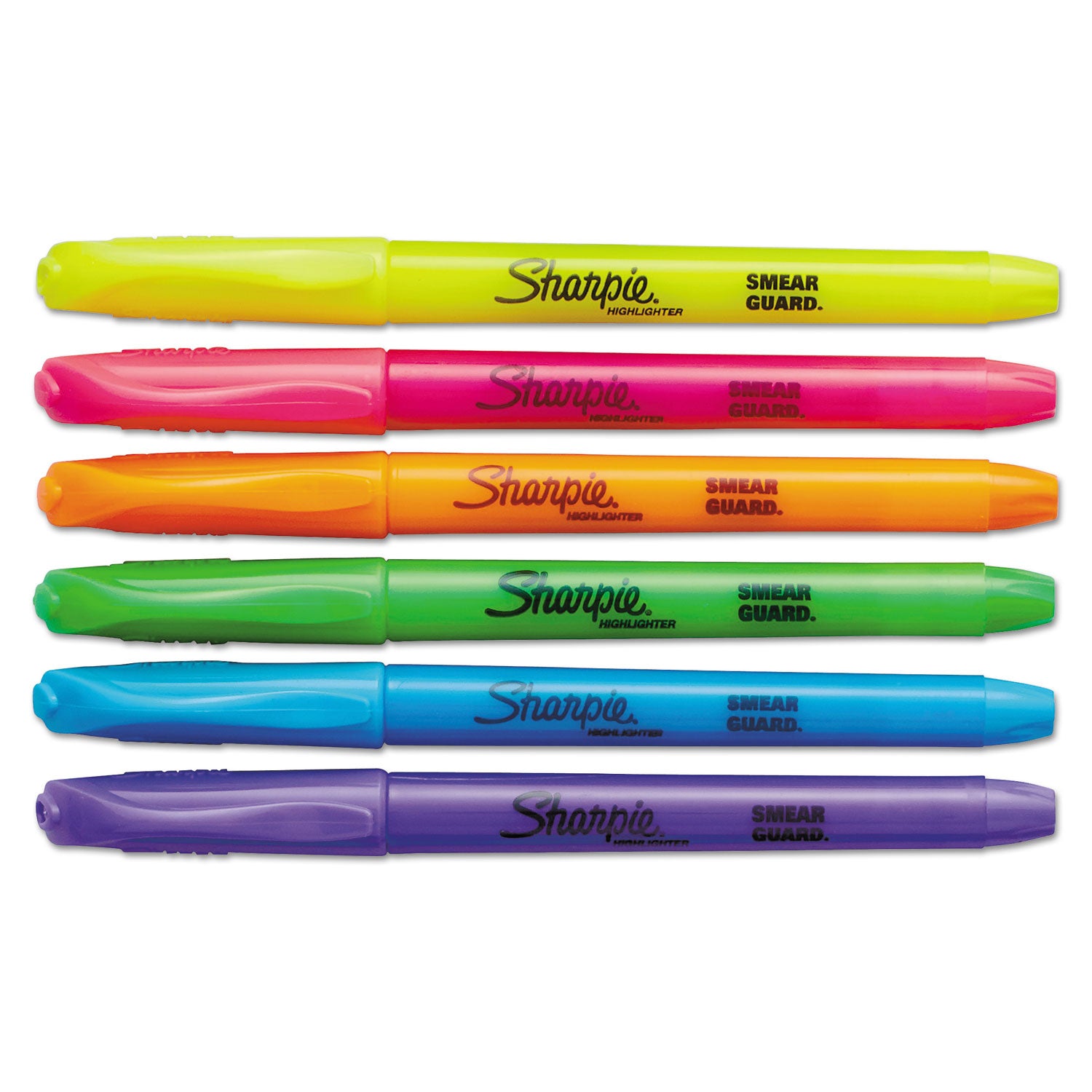 Sharpie Pocket Style Highlighters, Assorted Ink Colors, Chisel Tip, Assorted Barrel Colors, Dozen (27145)