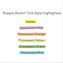 Sharpie Tank Style Highlighters, Fluorescent Green Ink, Chisel Tip, Green Barrel, Dozen (25026B)