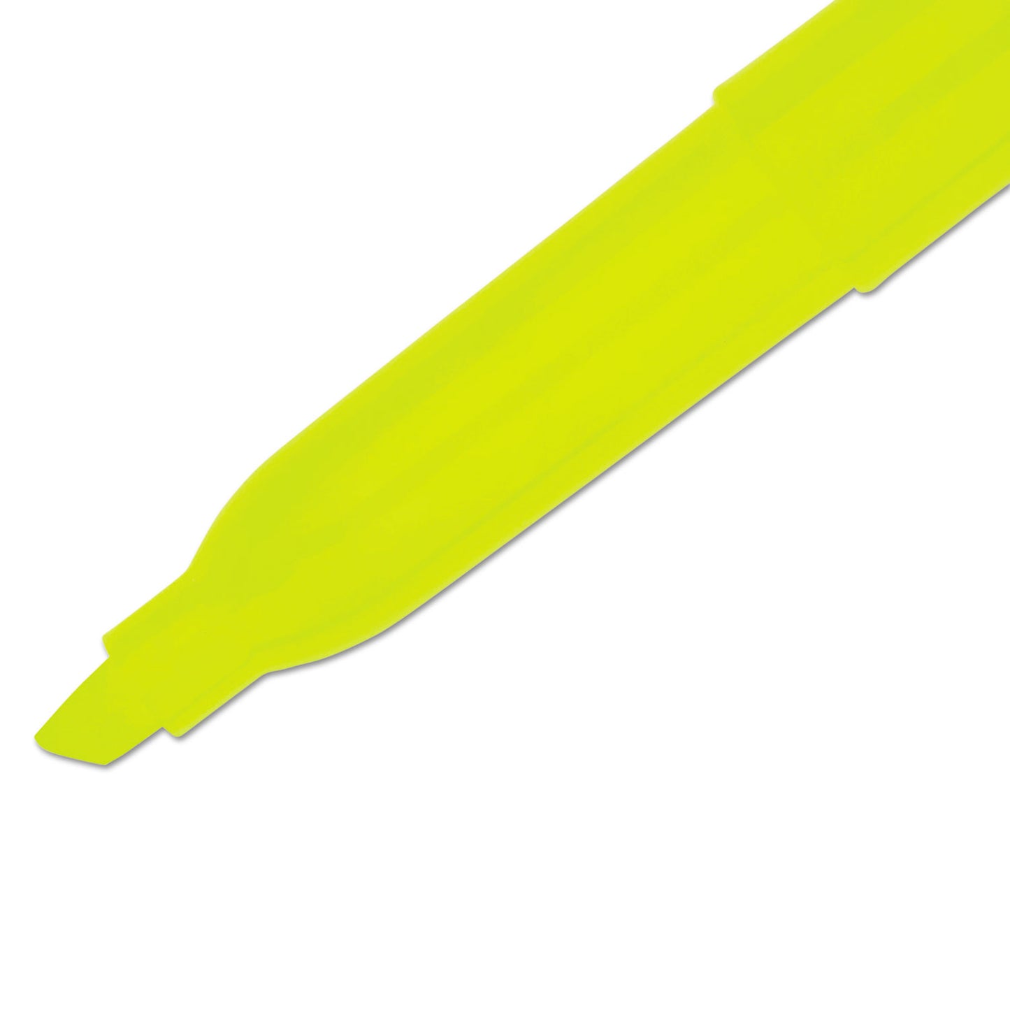 Sharpie Pocket Style Highlighters, Fluorescent Yellow Ink, Chisel Tip, Yellow Barrel, Dozen (27025)