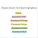 Sharpie Tank Style Highlighters, Orange Ink, Chisel Tip, Orange Barrel, Dozen (25006B)
