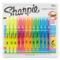 Sharpie Pocket Style Highlighters, Assorted Ink Colors, Chisel Tip, Assorted Barrel Colors, Dozen (27145)