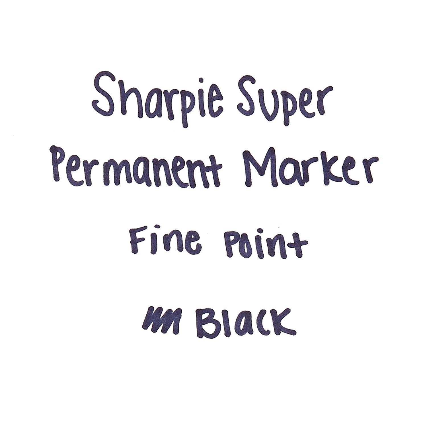Sharpie Super Permanent Marker, Fine Bullet Tip, Black, Dozen (33001)