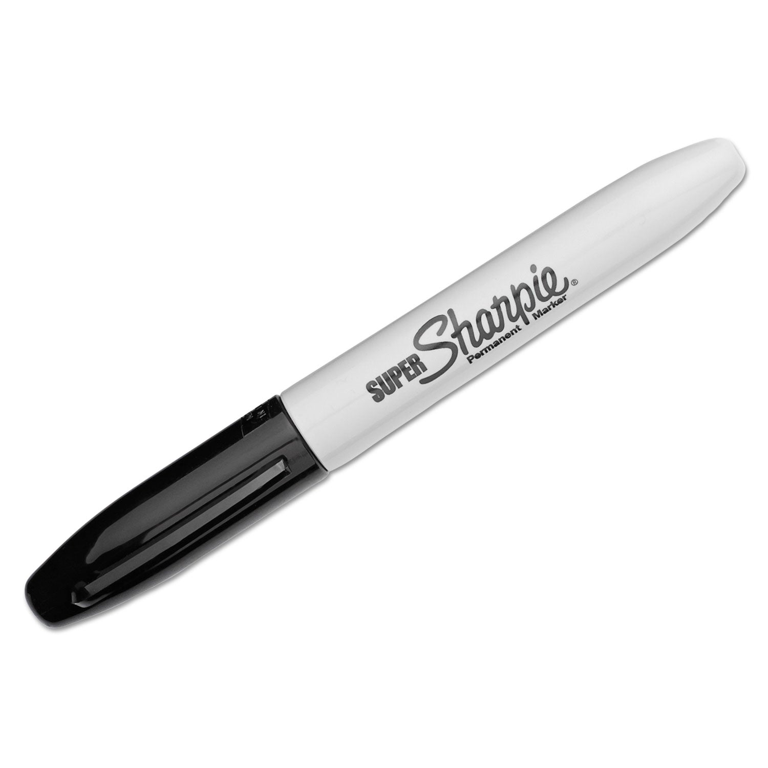Sharpie Super Permanent Marker, Fine Bullet Tip, Black, Dozen (33001)