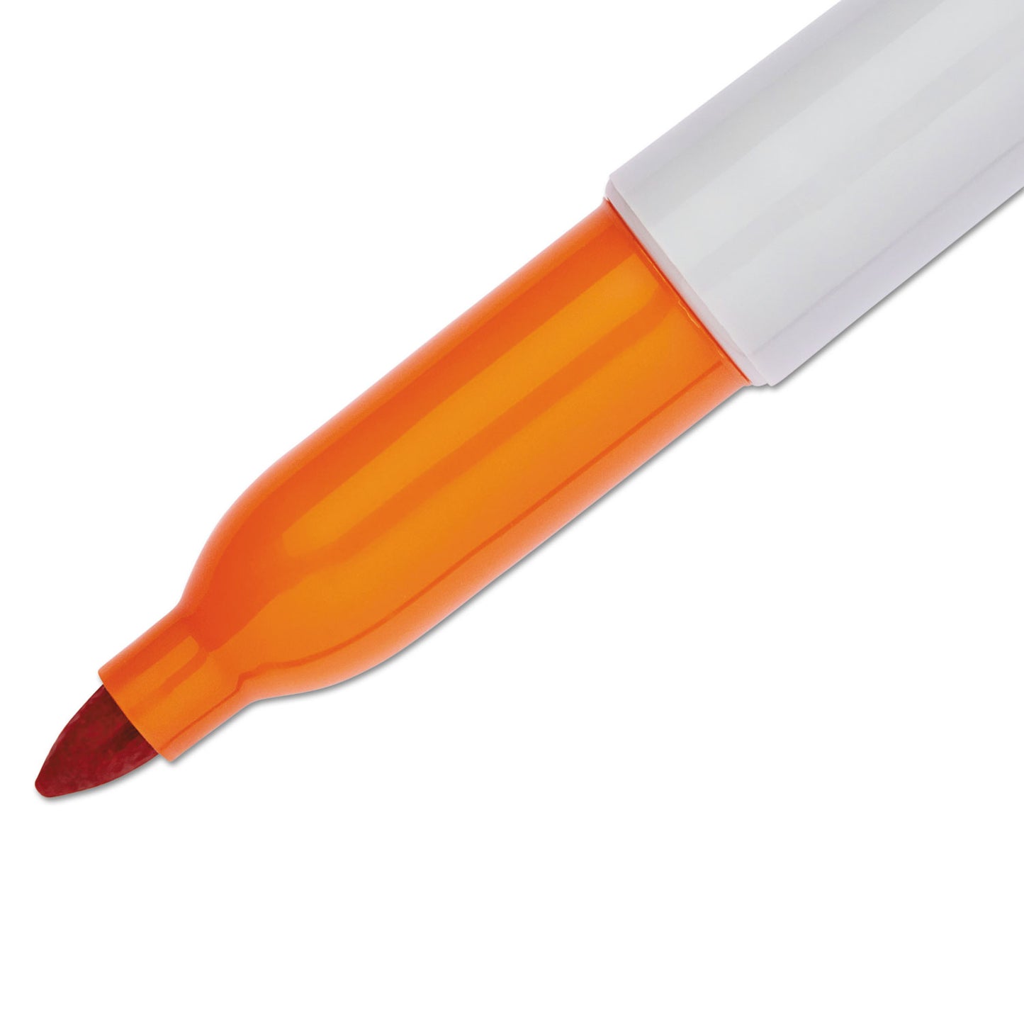 Sharpie Fine Tip Permanent Marker, Fine Bullet Tip, Orange, Dozen (30006)