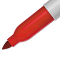 Sharpie Super Permanent Marker, Fine Bullet Tip, Red, Dozen (33002)
