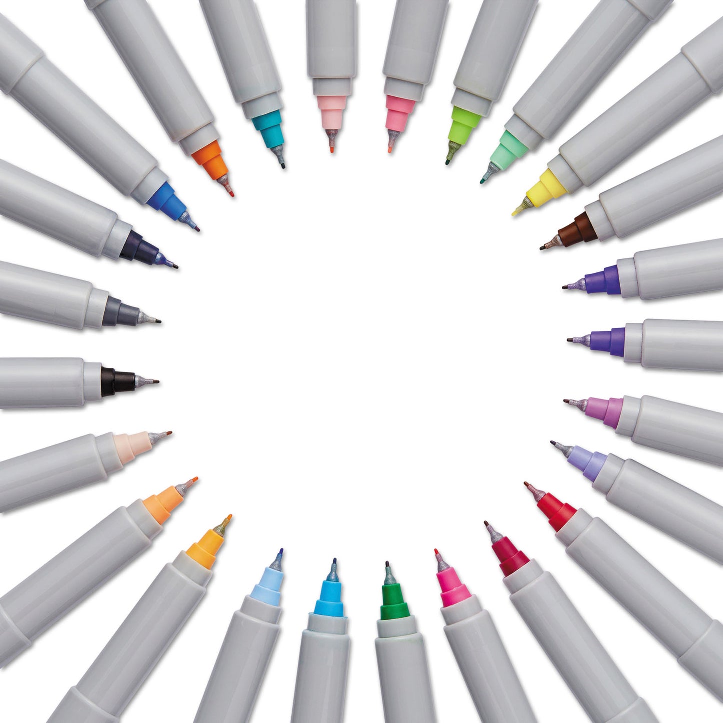 Sharpie Ultra Fine Tip Permanent Marker, Ultra-Fine Needle Tip, Assorted Colors, 24/Set (75847)