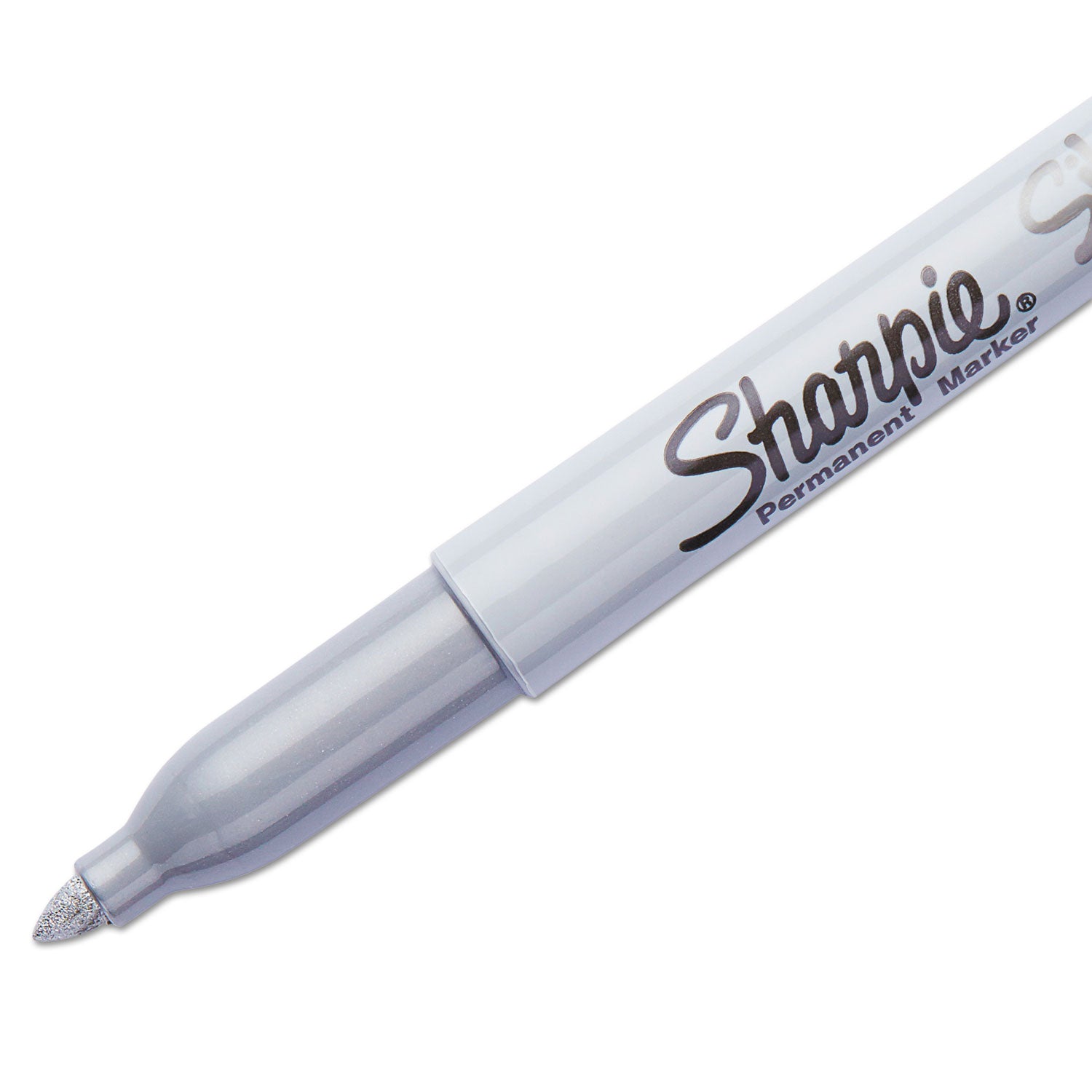 Sharpie Metallic Fine Point Permanent Markers, Fine Bullet Tip, Metallic Silver, 4/Pack (39109PP)