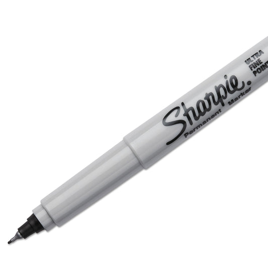 Sharpie Ultra Fine Tip Permanent Marker, Ultra-Fine Bullet Tip, Black, 36/Pack (2082960)