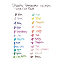Sharpie Ultra Fine Tip Permanent Marker, Ultra-Fine Needle Tip, Assorted Colors, 24/Set (75847)