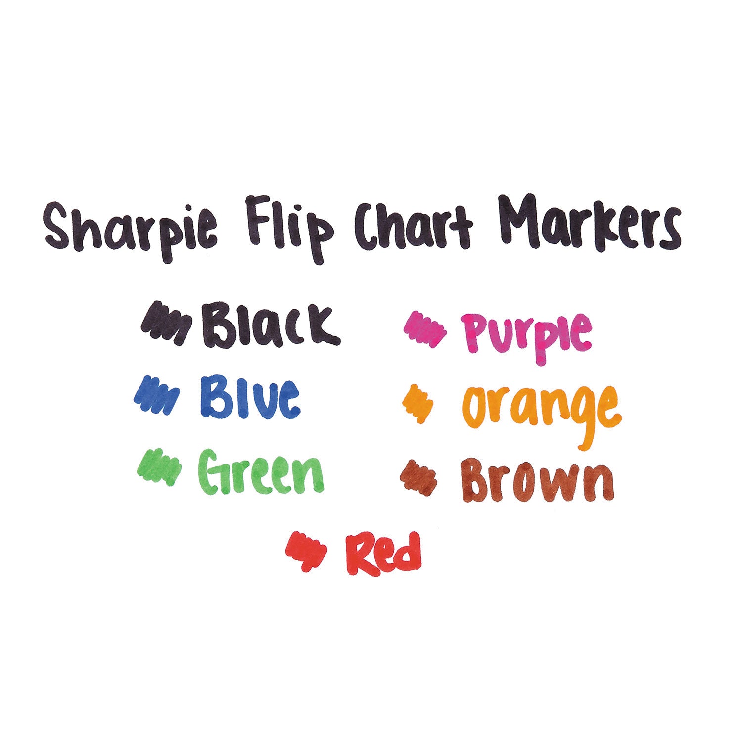 Sharpie Flip Chart Marker, Broad Bullet Tip, Black, 8/Pack (1760445)