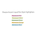 Sharpie Liquid Pen Style Highlighters, Fluorescent Orange Ink, Chisel Tip, Orange/Black/Clear Barrel, Dozen (1754466)