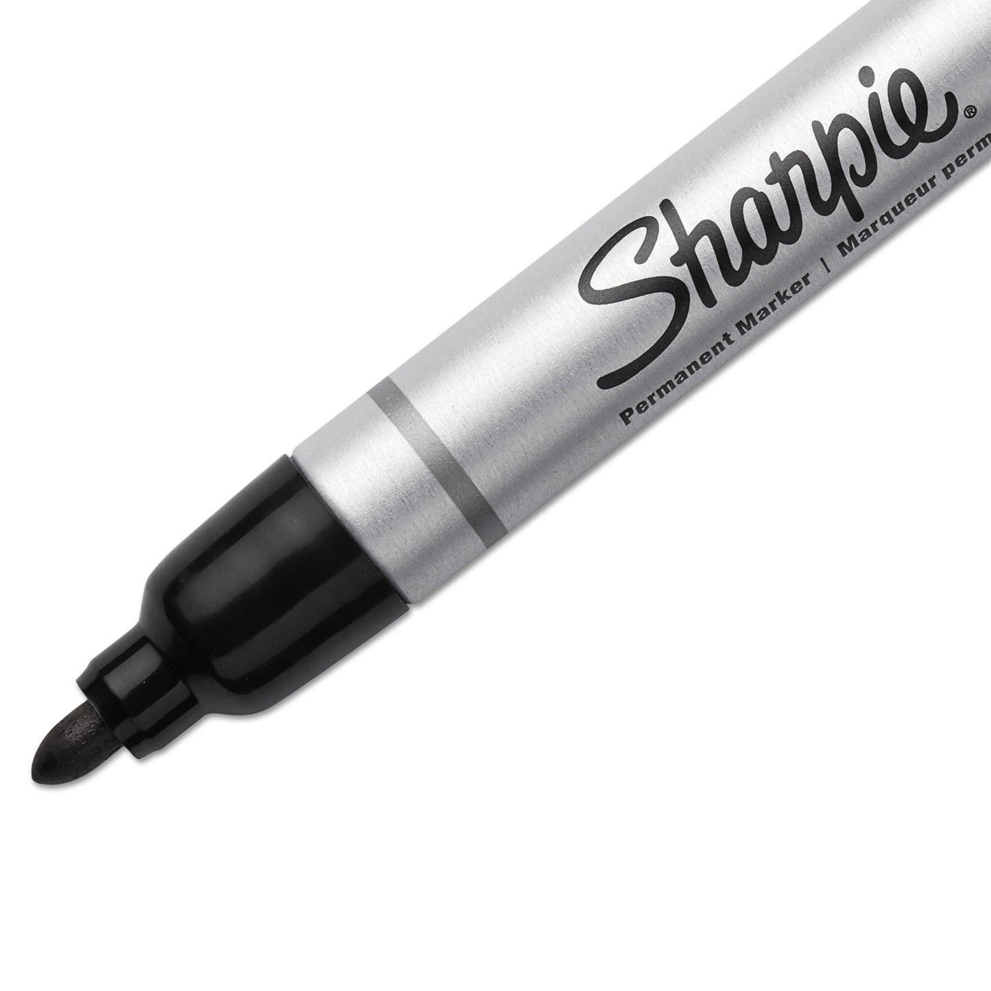 Sharpie Durable Metal Barrel Permanent Marker, Medium Bullet Tip, Black (1794229)
