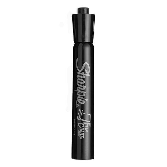 Sharpie Flip Chart Marker, Broad Bullet Tip, Black, 8/Pack (1760445)