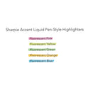 Sharpie Liquid Pen Style Highlighters, Fluorescent Green Ink, Chisel Tip, Green/Black/Clear Barrel, Dozen (1754468)