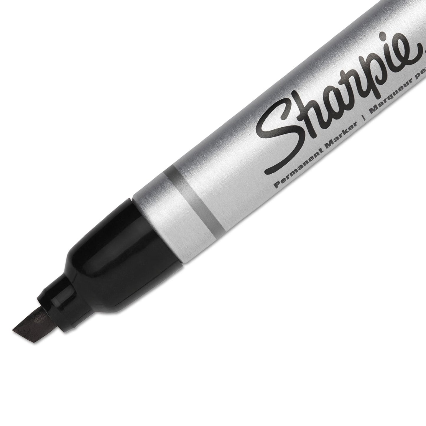 Sharpie Durable Metal Barrel Permanent Marker, Broad Chisel Tip, Black (1794224)