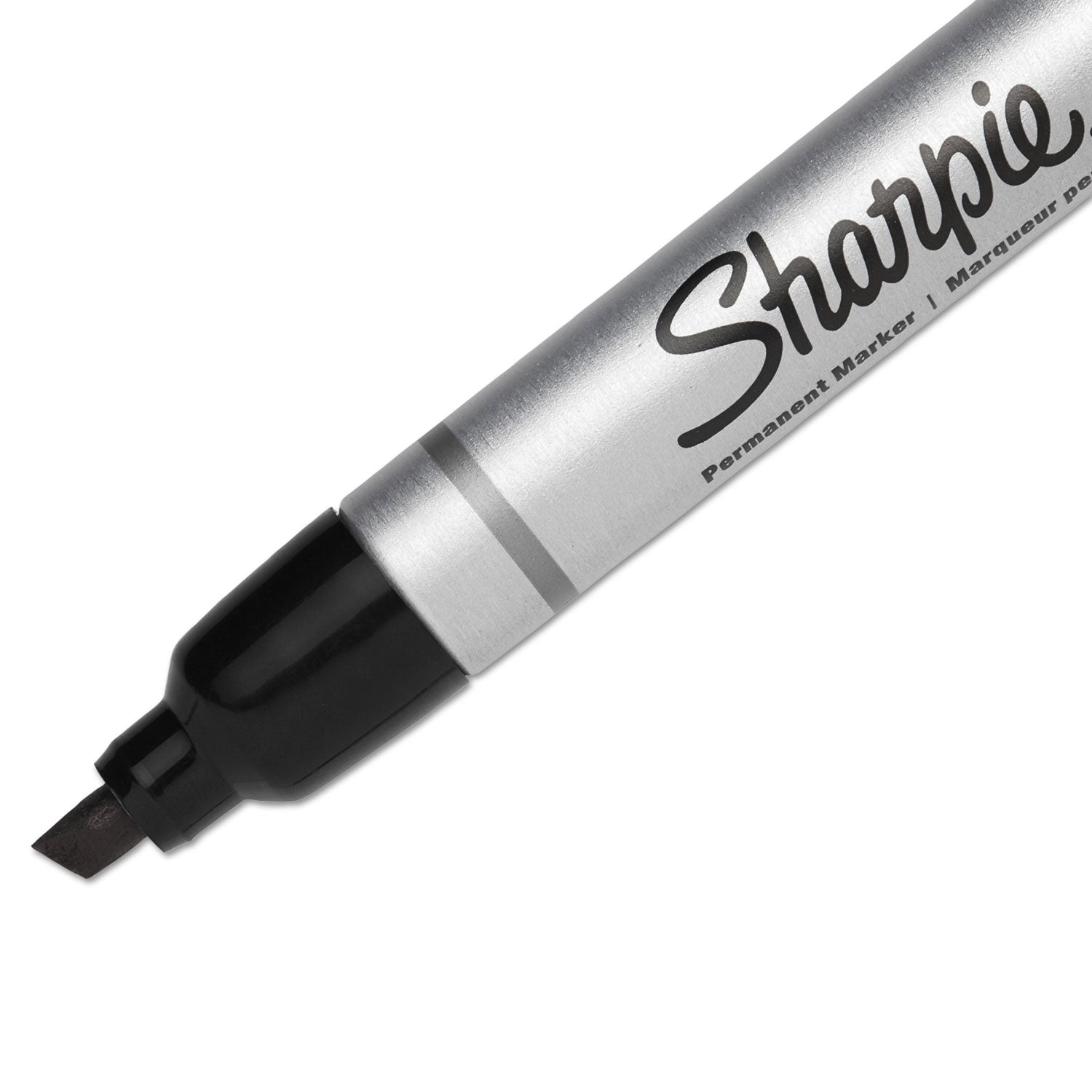 Sharpie Durable Metal Barrel Permanent Marker, Broad Chisel Tip, Black (1794224)