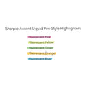 Sharpie Liquid Pen Style Highlighters, Fluorescent Yellow Ink, Chisel Tip, Yellow/Black/Clear Barrel, Dozen (1754463)