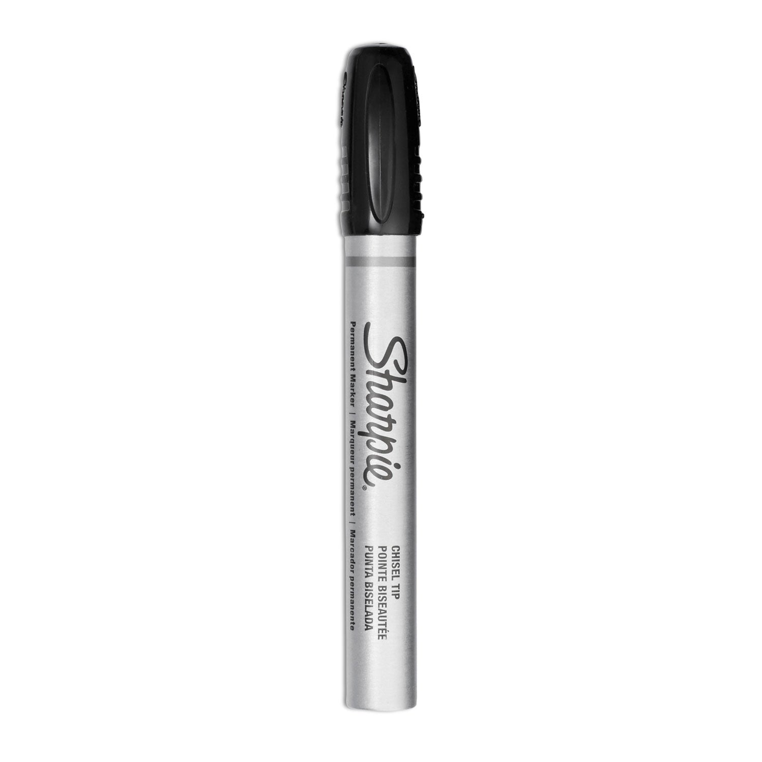 Sharpie Durable Metal Barrel Permanent Marker, Broad Chisel Tip, Black (1794224)