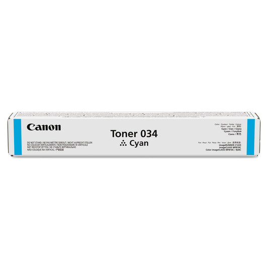 Canon 9453B001 (034) Toner, 7,300 Page-Yield, Cyan