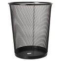 Rolodex Mesh Round Wastebasket, 4.5 gal, Mesh, Black (22351)