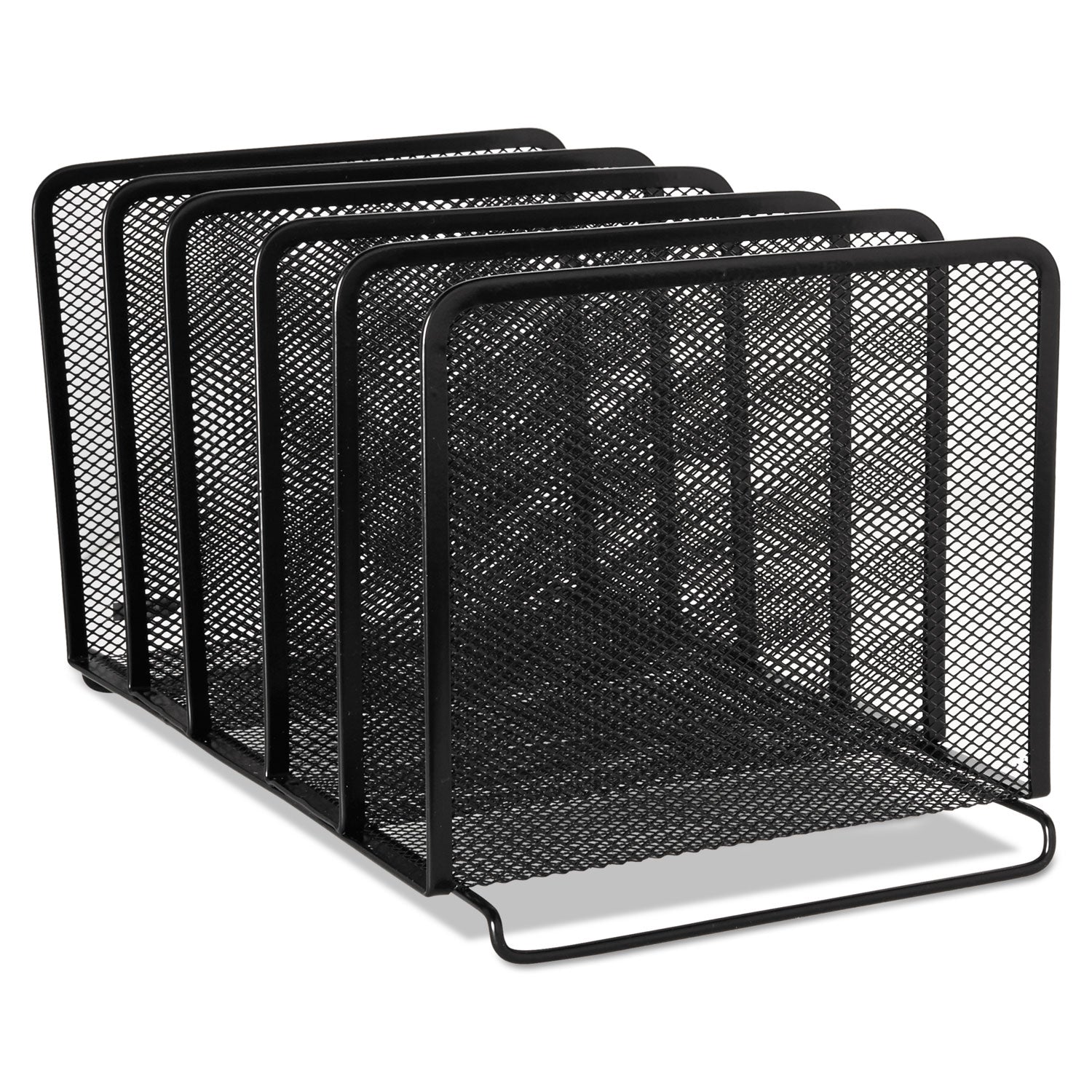 Rolodex Mesh Stacking Sorter, 5 Sections, Letter to Legal Size Files, 8.25" x 14.38" x 7.88", Black (22141)